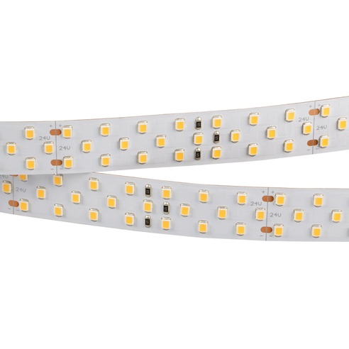 Лента светодиодная RT 2-5000 24V Warm3000 3x2 (2835, 1260 LED, LUX) (Arlight, 27 Вт/м, IP20)