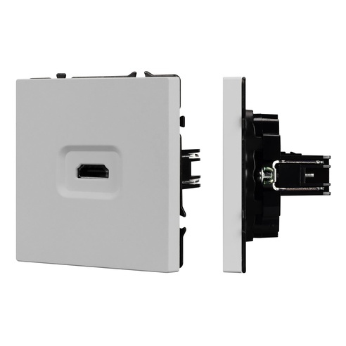Механизм HDMI розетки SCT-NOBE-MHD1-SFPL-IS (Arlight, Никель)