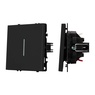 Механизм выключателя одноклавишный непроходной LED SWT-NOBE-MK01-SFPL-L-BK (230V, 10A) (Arlight, -)