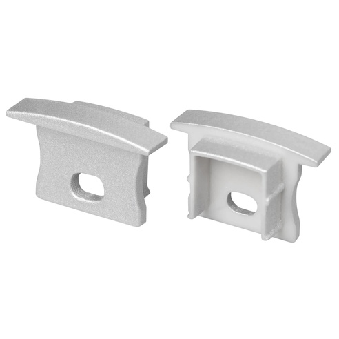 Заглушка LINE-2315-F SILVER с отверстием (Arlight, Пластик)