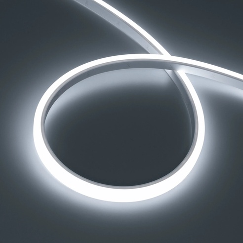 Лента герметичная WAVE-TOP-PU-A144-10x10mm 24V White5700 (5 W/m, IP68, 1m, wire x1) (Arlight, Вывод боковой, 3 года)