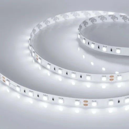 Лента RT-B60-10mm 24V White6000 (14.4 W/m, IP20, 5m) (Arlight, 14.4 Вт/м, IP20)