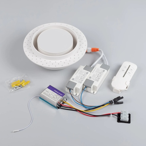Светильник SP-ARCLOOP-TRIMLESS-D180-20W Day4000-Warm3000 (WH, 120 deg, 230V) (Arlight, Алюминий)