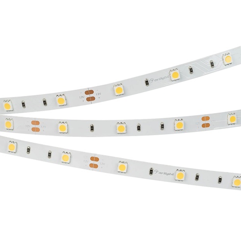 Лента светодиодная RT 2-5000 12V Warm2700 (5060, 150 LED, LUX) (Arlight, 7.2 Вт/м, IP20)
