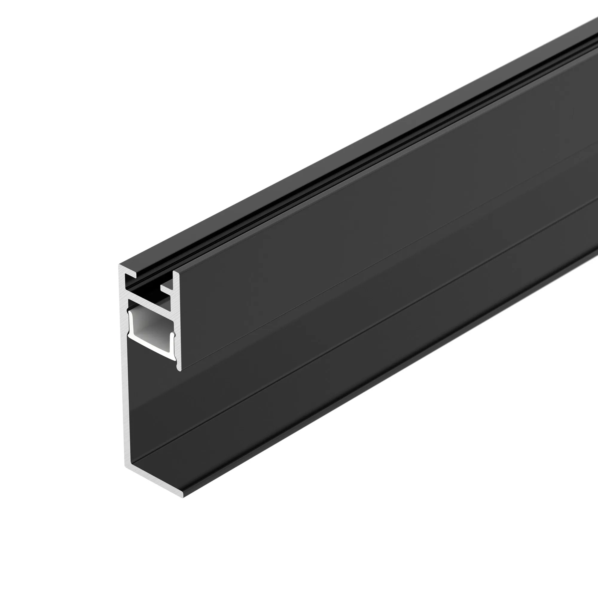 Профиль PLINTUS-H35-F-2000 BLACK (Arlight, Алюминий) - изображение товара