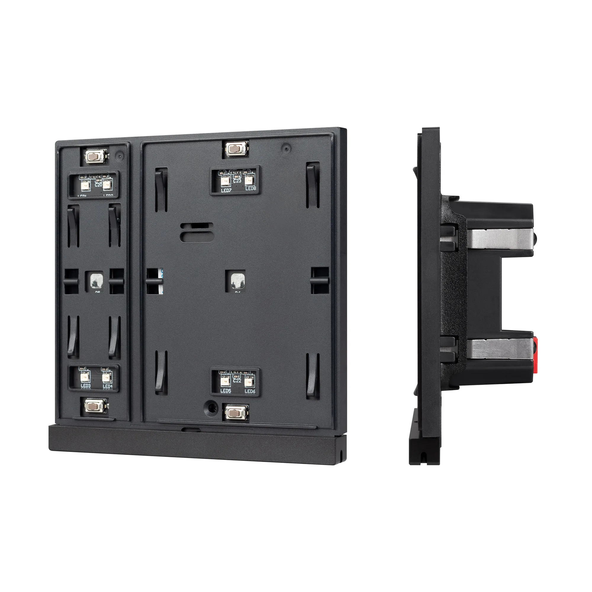 INTELLIGENT ARLIGHT Механизм панели KNX-302-22-IN Black (Bus) (IARL, IP20 Пластик, 2 года) - изображение товара