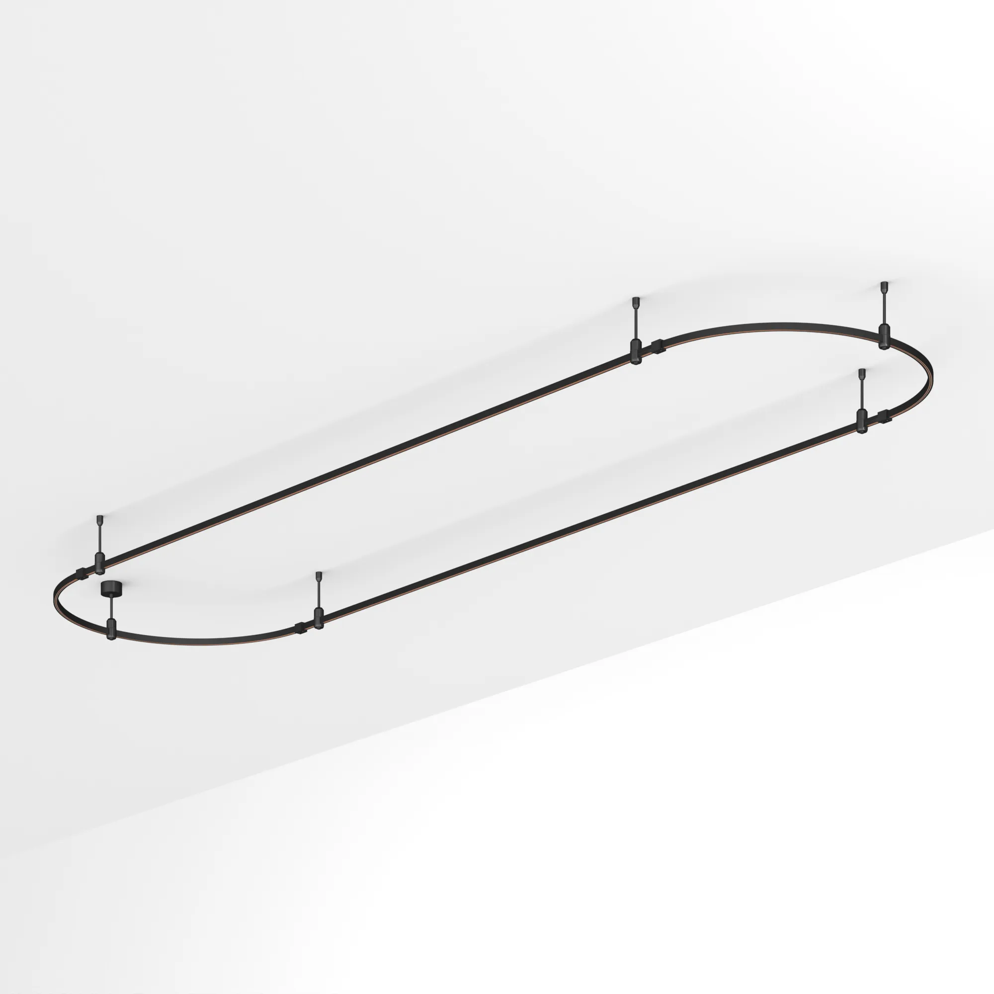 Трек ART-APRIORI-OVAL-ROD-200-4000x1000 (BK) (Arlight, IP20 Металл, 3 года) - изображение товара