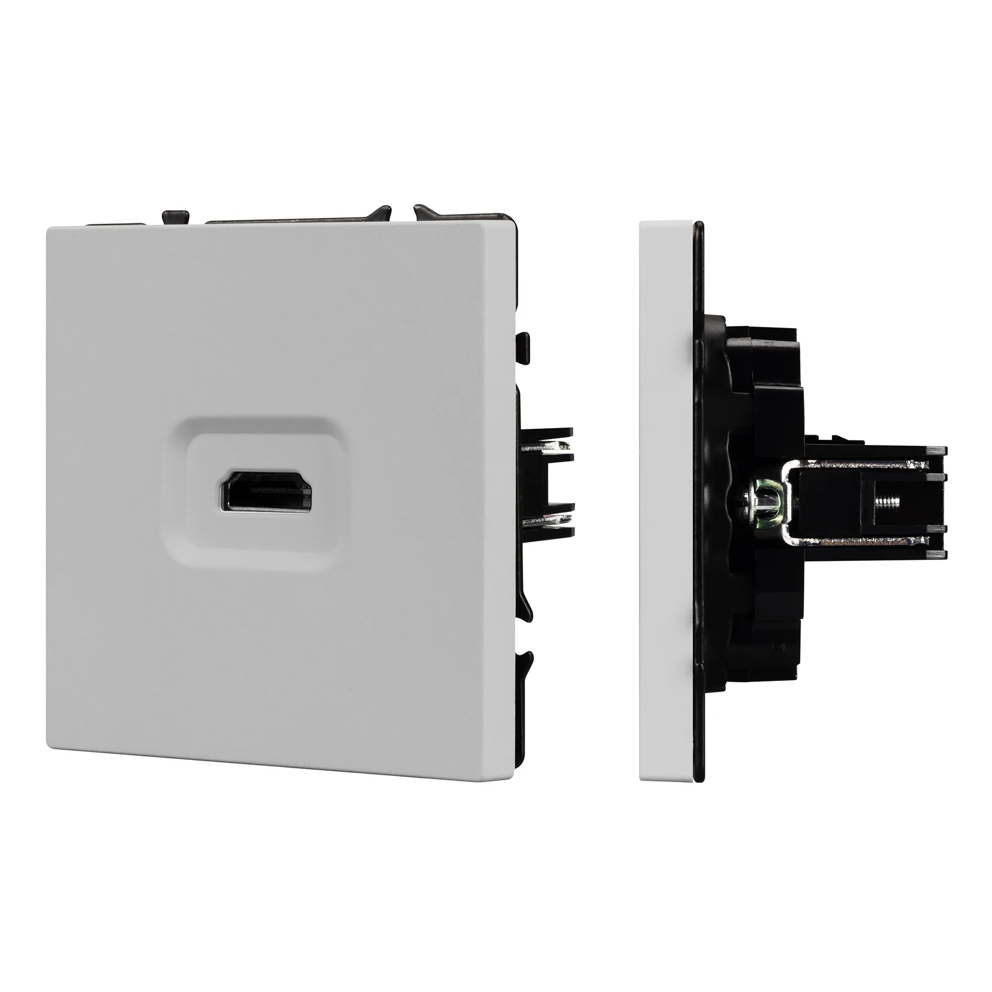 Механизм HDMI розетки SCT-NOBE-MHD1-SFPL-IS (Arlight, Никель) - изображение товара
