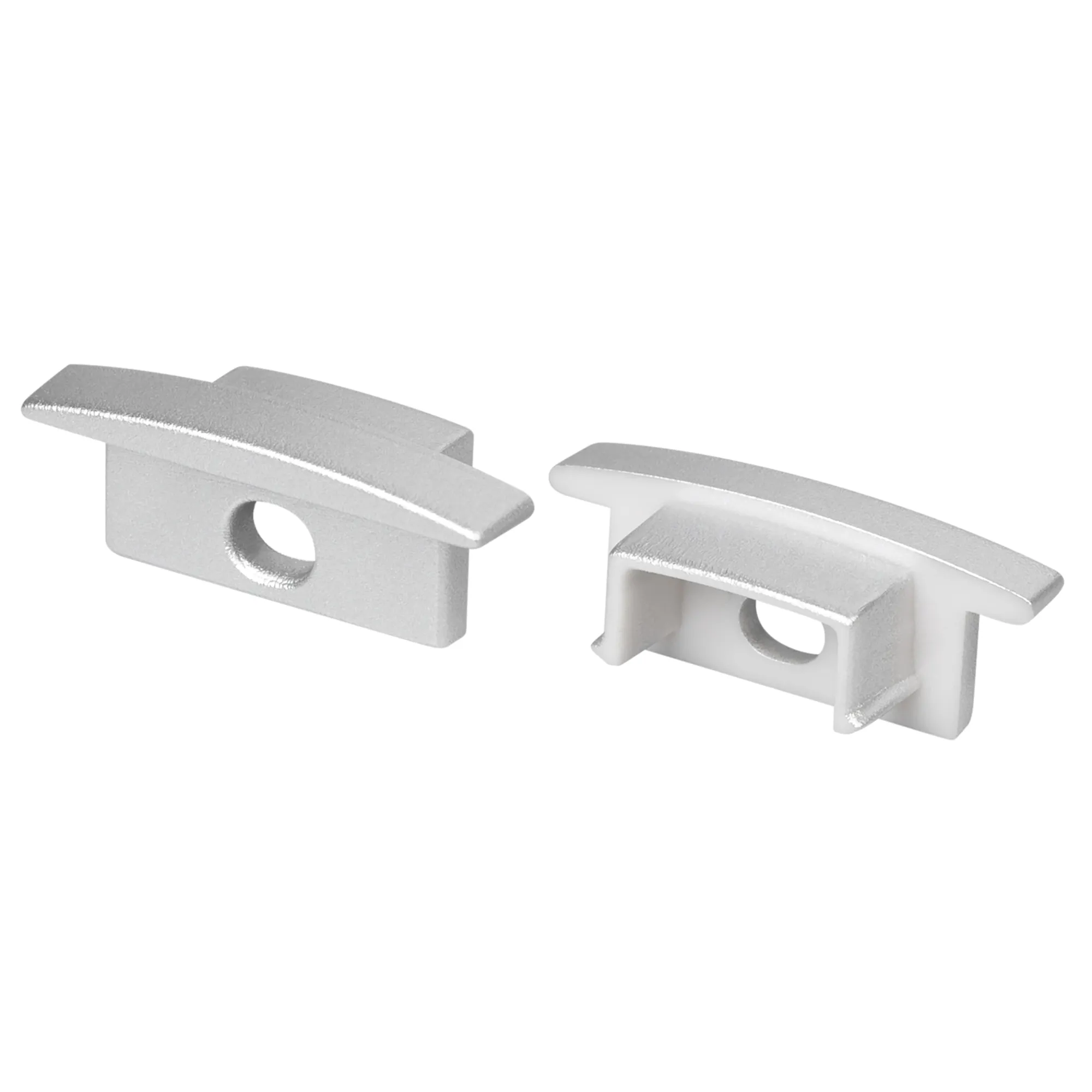 Заглушка LINE-2308-F SILVER с отверстием (Arlight, Пластик) - изображение товара